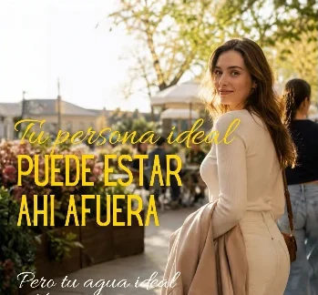 Mujer sonriendo en la calle